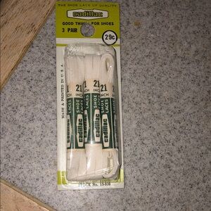 Cadillac White Shoe Laces 3 Pair